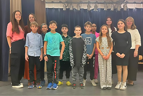 Responsables et membres du conseil d’élèves de l’école Zénon-Soucy.